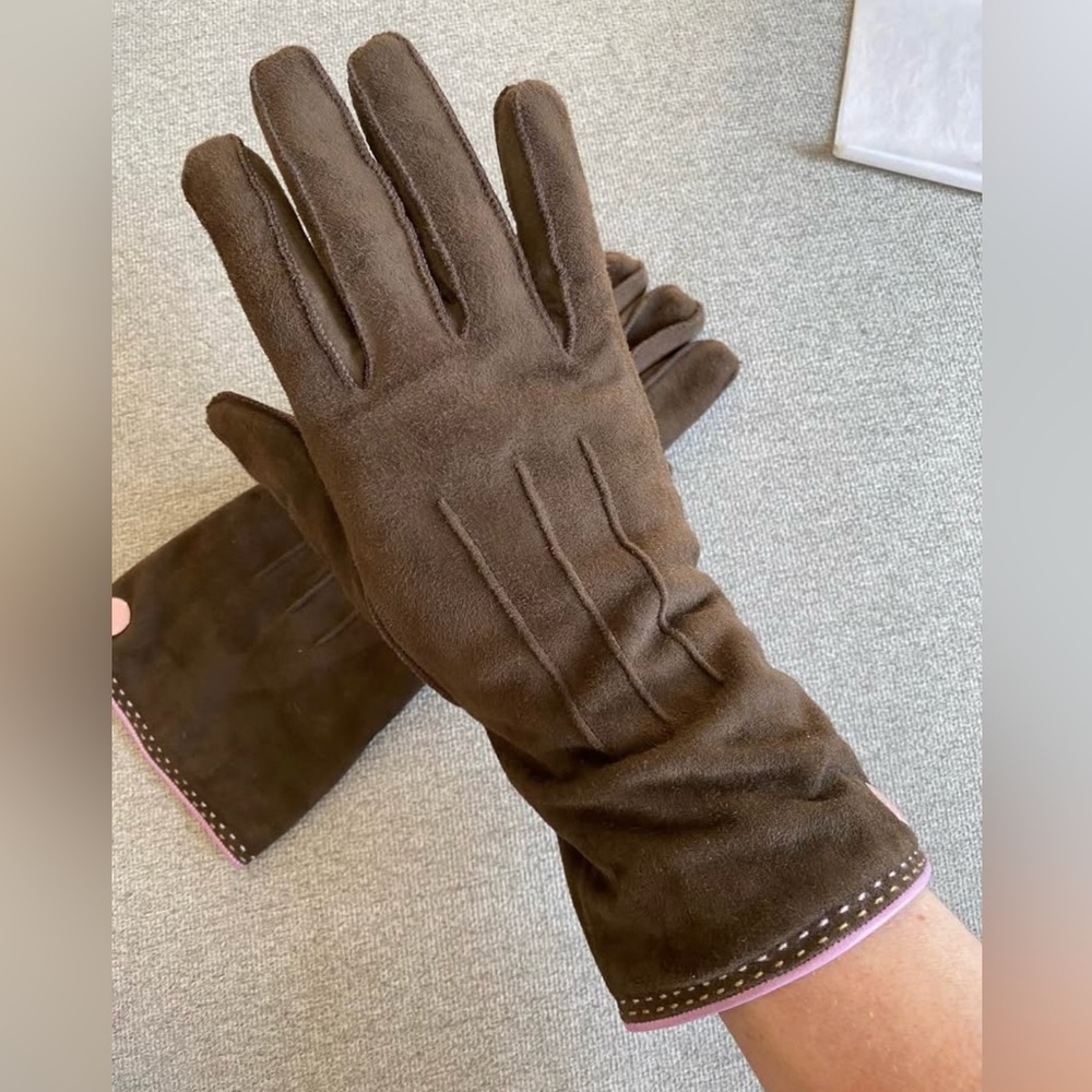 Coach Suede Gloves